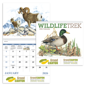Wildlife Trek Appointment Wall Calendar - Spiral